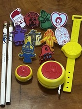 Vintage 1980’s McDonald’s Memorabilia Lot Promotional Items Rings, Ect picture