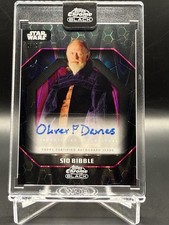 2024 Topps Chrome Black Sio Bibble Oliver Ford Davies Auto Magenta Raywave /10 picture