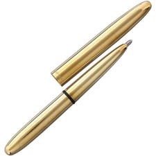 Fisher Space Pen Bullet Brass Writes Upside Down Any Angle Grease Extreme Temps picture