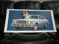 vintage 1975 ford granada poster dealership showroom cardboard oem picture