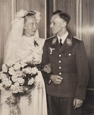 WW2 Wedding Photo of Luftwaffe Hauptingenieur - Braunsberg, June 6, 1942 picture