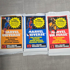 Impel 1990 Marvel Universe Series 2 3-Pack Lot w/ Bonus Holograms picture