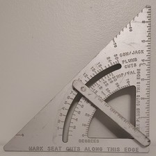 Vintage Stanley Ajustable Framing Square-US PAT D290092 picture