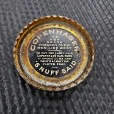 Vintage Copenhagen 'S NUFF SAID Fluted Edge Lid Cutter Opener picture