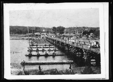 Photo:Poltava Russia Vorskla River Bridge Ruins Temporary Bridge 1919 picture