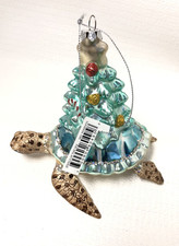 Brighten the Season Sea Turtle with Christmas Tree Christmas Ornament NWT 5