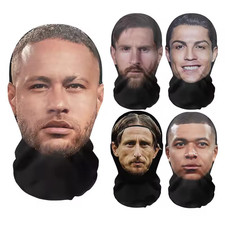 Mascara de tela Impresión 3D Malla Elástica De Messi, Ronaldo, Mbape, Luca Modri picture