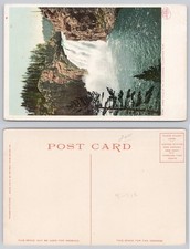 PHOSTINT Postcard Upper Falls Yellowstone Park Detroit Publishing Co. c. 1910 picture