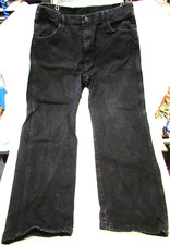 Good 2010's Good Clean Rustler 100% Cotton Black Jeans Mens 40x30 Straight Leg picture