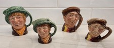 Royal Doulton Toby Mugs, Lot of 4, 2 are ‘Arry (Harry) & 2 are ‘Arriet (Harriet) picture