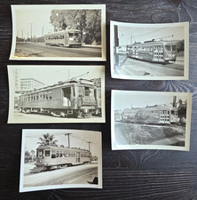 C. 1930s Pacific Electric Railway Trolley Interurban Photo Lot Of 5 picture