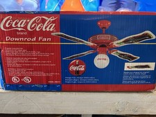 Vintage 1998 Officially Licensed Coca-Cola Ceiling Fan – NEW in Original Box picture