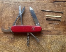 Vintage Victorinox Compact Swiss Army Knife 91mm Red SAK EDC Camp Hike picture