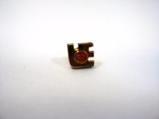 Vintage Eaton Corp 25 Year Service Award Pin Gold Tone Block E Logo Lapel Hat picture