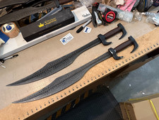 King Leonidas Sword of Sparta (set of 2) Full Tang Spartan Sword Steel Seconds picture