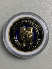 9-11 20th Anniversary New York WTC NYPD Twin Towers Metal CHALLENGE COIN Police picture