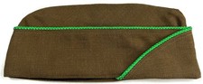 WWII US ARMY ARMOR TANK TANKER  GARRISON OVERSEAS SERVICE CAP HAT- MEDIUM picture