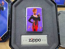 Zippo 1996 Playboy & Pinups Pinup Collectible Lighter w/ Case Sleeve Paperwork picture