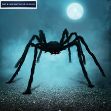 JOYIN Halloween Outdoor Decorations Giant Spider, 5 Ft Large 60'', Black picture