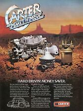 1981 Print Ad Carter AFB Carburetor Super Pumps Hard Drivin Money Saver Desert picture