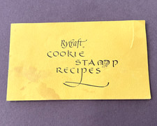 Vintage Rycraft 1977 Cookie Stamp Recipes Booklet ONLY Collectable 5 Recipes picture