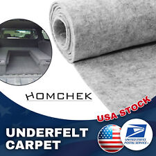 Light gray Replacement Under-felt Carpet Boat Floor Mat Trunk Liner Upholstery picture