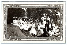 c1910's Fairmont Silver Lake Minnesota MN RPPC Photo Antique Gathering Postcard picture