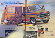 1976 Garage Art Advertisement Ford First in Vans Koads of Living Room picture