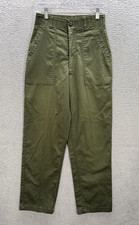 Vintage US Military Pants Mens 28x31 Fits 26x30 Green Utility Trouser OG-507 80s picture