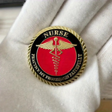 Nurse Challenge Coin - Excellent Gift - With case/stand -Shipped Free US to US picture