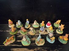 Vintage Lenox Disney Winnie The Pooh Thimble Figurine Collection Lot of 18 READ picture