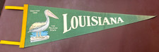 VINTAGE 1960s LOUISIANA PELICAN STATE PENNANT 27