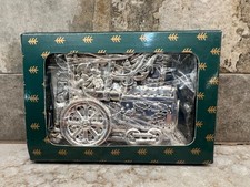 TOWLE Silversmiths Silver Plate  Santa By Train Christmas Ornament picture