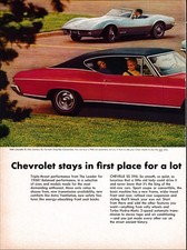 1968 Chevrolet Automobiles Corvette Chevelle SS Camaro SS  2 Page Print Ad picture