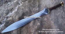Premium Handmade J2 Steel Full Tang Hunting Ancient Greek Xiphos Leaf Sword picture