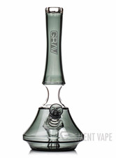 GRAV Empress Borosilicate Glass Water Pipe, Handmade, Gray/Clear picture