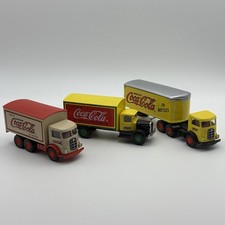 Lot Of 3 1991 Delivery Trucks AHL Mack Hartoy Coca-Cola  Die Cast Vintage 1:64 picture