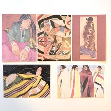 Irene Klar Greeting Cards Lot of 5 with Envelopes Watercolor Canadian Art Prints picture