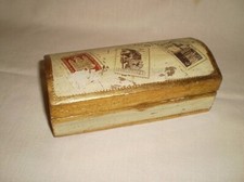 Vintage Italian Florentine Gilded Desktop Stamp Box  picture