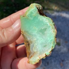 Amazing Blue Chrysoprase Lapidary Rough Stone Grade A 4.67 Oz picture