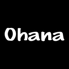 Ohana Family Hawaii Hawaiian Decal Sticker White Die Cut Vinyl picture