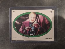 1989 Topps Batman Movie #40 Sticker The Joker Signed Jack Nicholson COA picture