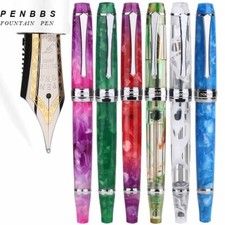 Penbbs 456 Smooth Acrylic Vaccum Filling Fountain Pen Fine Nib Office Writing #s picture