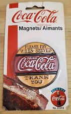 New Old Stock Vintage Refrigerator Magnet Coca-Cola Coke 1997 picture
