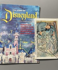 1955 Disneyland Souvenir Book The Story of Disneyland Walt Disney & Postcards picture