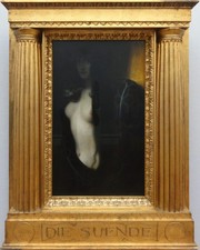 Franz von Stuck The Sin 1893 Vintage Art Glossy Photo Reprint picture