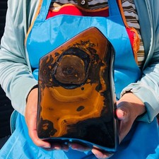 4.57LB Natural blue tiger's-eye rough raw stone rockspecimen madagascar healing picture