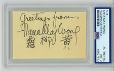 Anna May Wong ~ Signed Autographed Authentic Vintage Signature ~ PSA DNA Encased picture