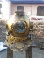 Antique Scuba SCA Divers Diving Helmet US Navy Mark V Deep Sea Marine Diver gift picture