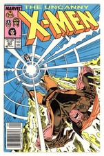 UNCANNY X-MEN #221 NEWSSTAND VARIANT VG/F 5.0 1ST MR SINISTER MARVEL COMICS 1987 picture